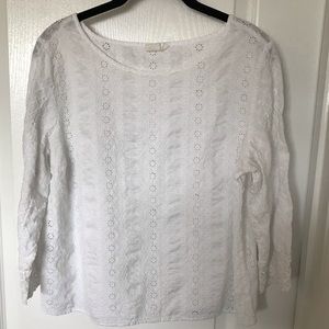 NWOT Gap White Eyelet Shirt